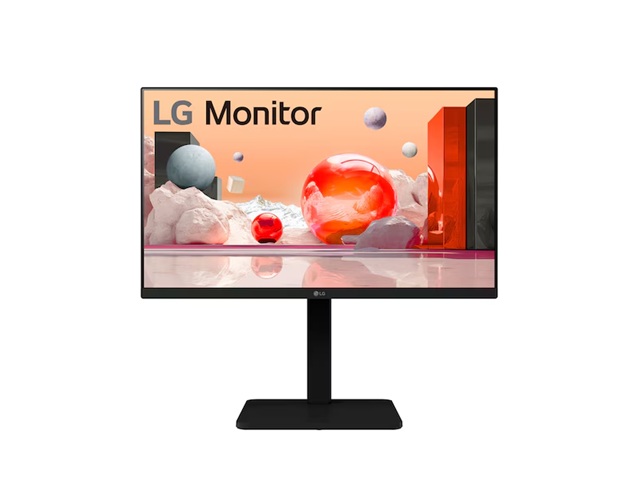 LG 24BA550-B 23.8" Full HD IPS Monitor - 1920x1080, 100Hz, Built-in Power & Speakers, Ergonomic Adjustable Stand, Reader Mode & Flicker Safe
