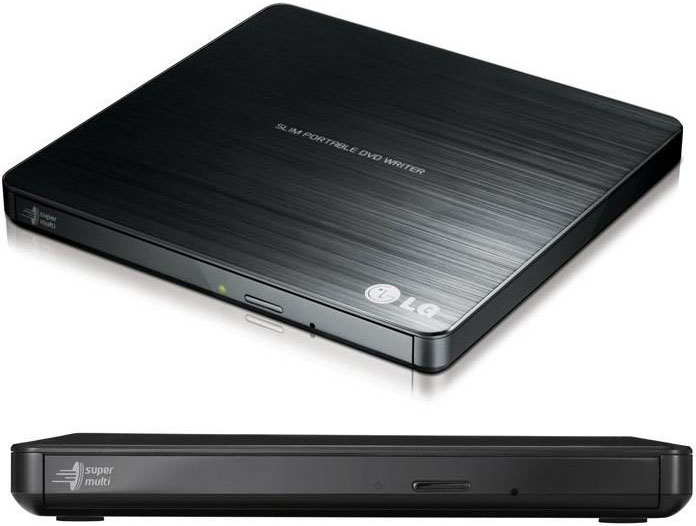 LG GP60NB50 Ultra Slim 8x USB 2.0 External Portable DVD RW Drive with M-DISC, Silent Play & Jamless Play for Windows & Mac OS
