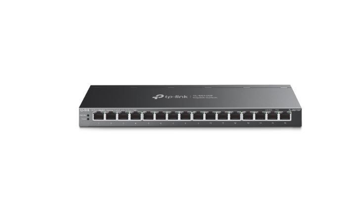 TP-Link TL-SG116P 16-Port Gigabit Desktop PoE+ Switch with Extend Mode up to 250m, Isolation & Auto Recovery