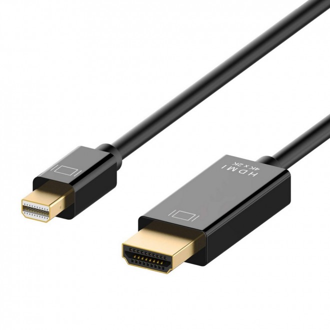 Simplecom DA202 1.8M Mini DisplayPort to HDMI Cable 4K Ultra HD Video & Audio Adapter Cable