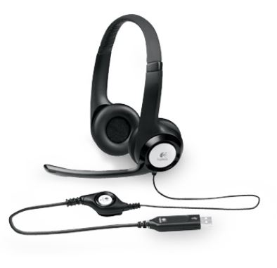 Logitech H390 USB Headset with Noise-Cancelling Microphone, Adjustable Padded Headband & Inline Audio Controls, Compatible with PC, Mac, Chrome OS