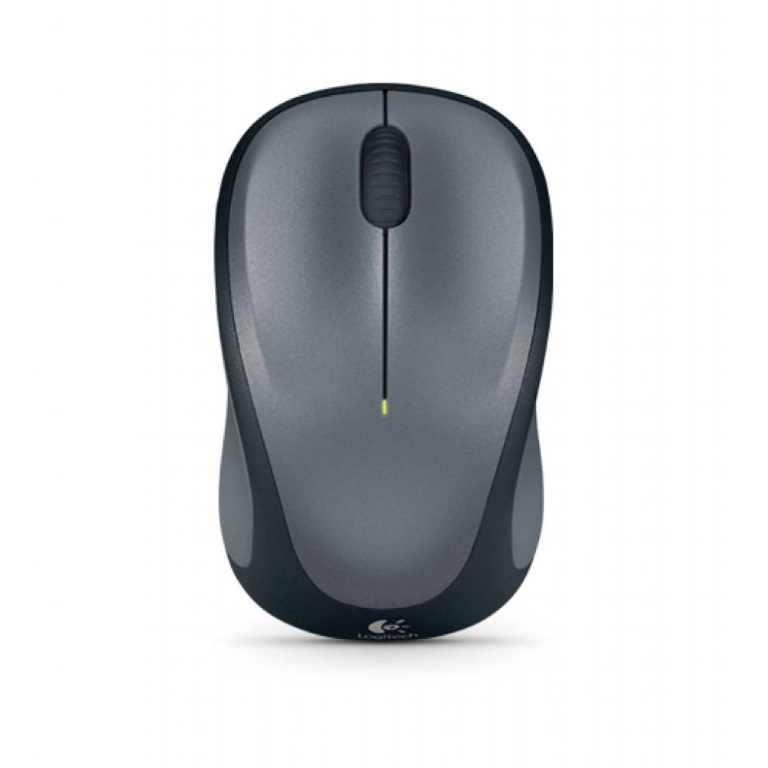 Logitech M235 Wireless Mouse Grey - Compact Contoured Design, Advanced Optical Tracking 1000 DPI, 1-Year Battery Life, USB Nano Receiver