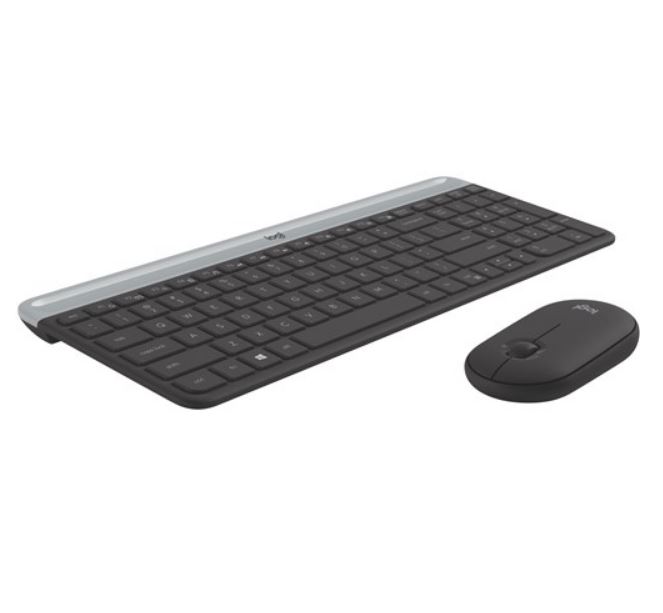 Logitech MK470 Slim Wireless Keyboard and Mouse Combo with Nano Receiver - Quiet, Compact, Long Battery Life