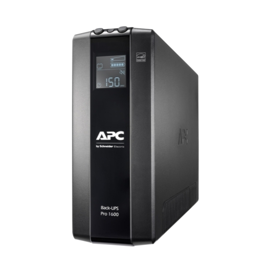 APC Back-UPS Pro BR1600MI 1600VA / 960W Tower UPS with 8 IEC C13 Outlets, AVR, LCD Display & User-Replaceable Battery