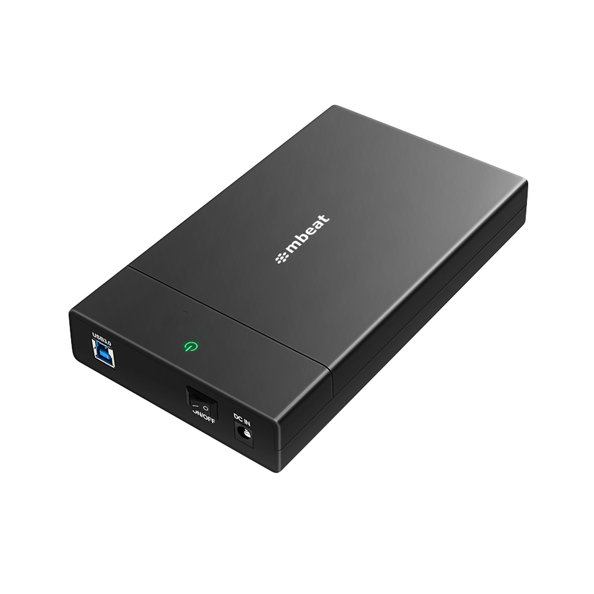 mbeat C1 Tool-Free USB 3.0 3.5" & 2.5" SATA HDD Enclosure with 5Gbps Data Speed & 12V/2A Power Supply - Black