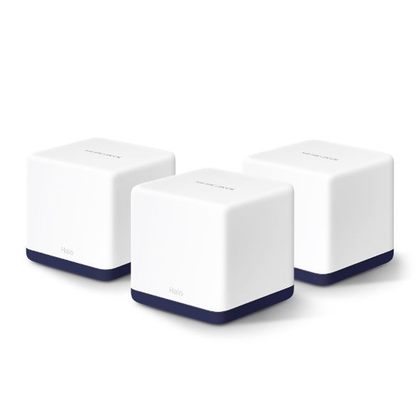 Mercusys Halo H50G (3-Pack) AC1900 Whole Home Mesh Wi-Fi System with Gigabit Ports, Seamless Roaming & 550m² Coverage