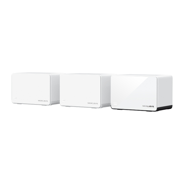 Mercusys Halo H85X 3-Pack AX3000 Whole Home Mesh WiFi 6 System with 2.5 Gbps Multi-Gig Port, 7000 ft² Coverage, Supports 150+ Devices