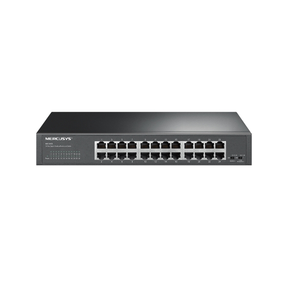Mercusys MS124GS 24-Port Gigabit Ethernet Switch – Desktop/Rackmount with Auto-Negotiation, Isolation Mode & Loop Prevention