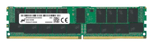 Micron 64GB DDR4-3200 ECC Registered RDIMM Server Memory Module CL22 2Rx4 288-Pin 1.2V