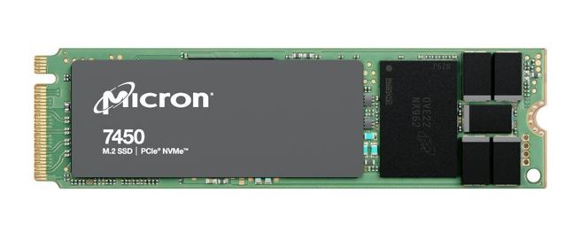 Micron 7450 Pro 480GB Gen4 NVMe M.2 2280 Enterprise SSD - 5000MB/s Read, 700MB/s Write, 280K/40K IOPS, 800TBW Endurance, 1DWPD, 2M Hours MTBF