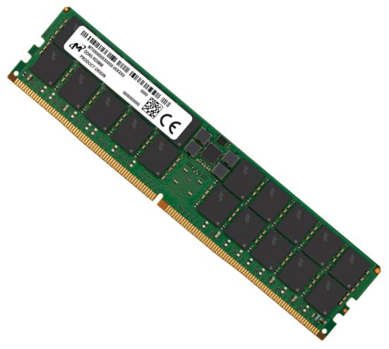 Micron 96GB DDR5-4800 RDIMM ECC Registered Server Memory Module | 2Rx4, CL40, 288-Pin, 3-Year Warranty