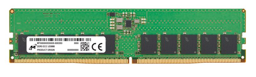 Micron Crucial 16GB DDR5-5600 ECC UDIMM Server Memory Module CL46 2Rx8 1.1V 3-Year Warranty