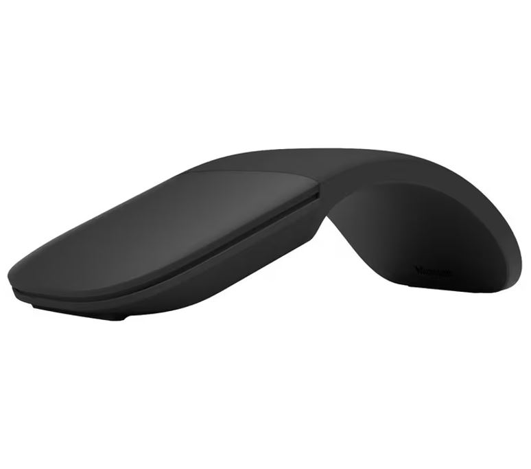 Microsoft Surface Arc Wireless Mouse - Slim, Curved, Bluetooth, Ambidextrous, Black, Compatible with Surface Pro & Laptop Series