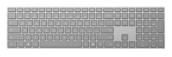 Microsoft Surface Bluetooth Keyboard with Copilot Key - Wireless Full-Size Keyboard, Grey, Long Battery Life