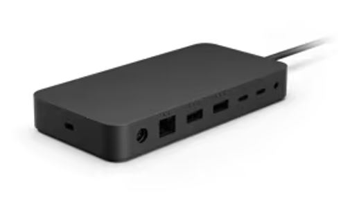 Microsoft Surface Thunderbolt 4 Dock Station 165W with 3x USB-C, 3x USB-A, 2.5G Ethernet & Audio - Supports Dual 4K Displays