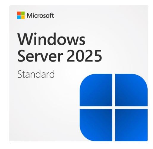 Microsoft Windows Server 2025 Standard 64Bit English 1pk DSP OEI DVD 16 Core License - Enhanced Security & Hybrid Cloud Integration