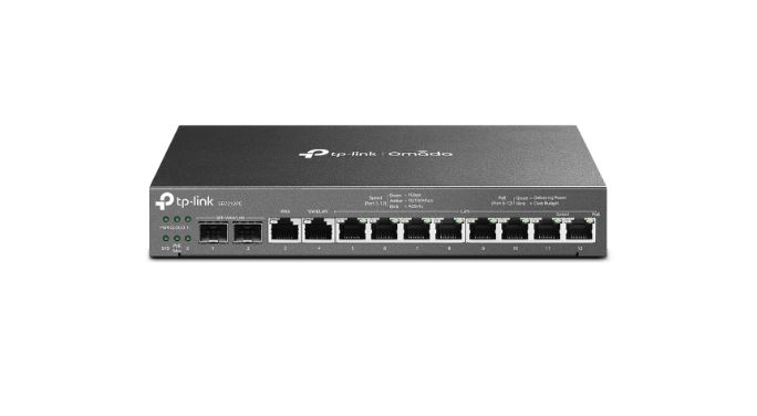 TP-Link ER7212PC Omada 3-in-1 Gigabit VPN Router with 110W PoE+ Budget, 4 WAN Ports & Centralized Management for Up to 10 EAPs