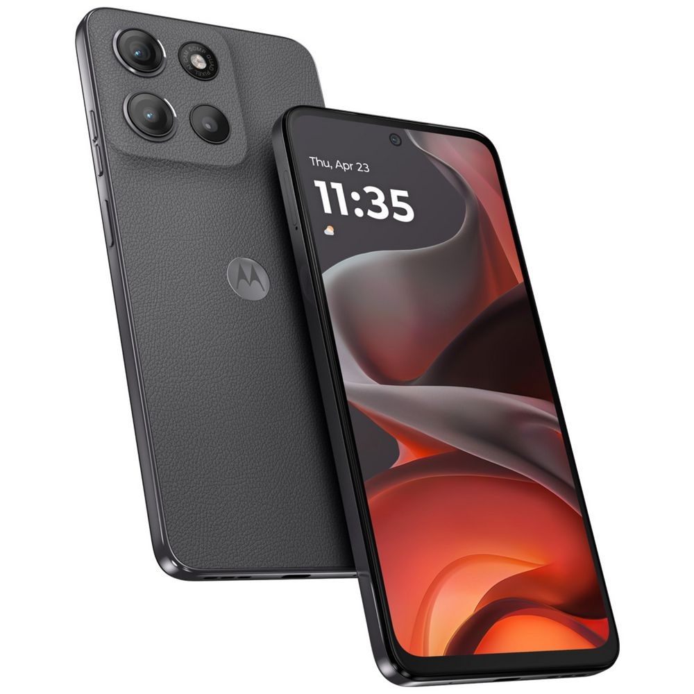 Motorola G15 4G 128GB Smartphone - 6.7" FHD+ Display, 4GB RAM, 50MP Dual Camera, 5200mAh Battery, IP52 Water-Repellent, Vegan Leather - Gravity Grey