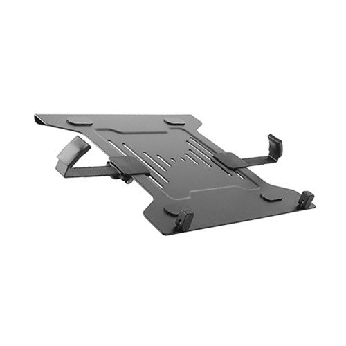 Brateck Steel Laptop Holder for 10"-15.6" Laptops with 75x75 & 100x100 VESA Compatibility, Heavy-Duty Adjustable Desk Mount