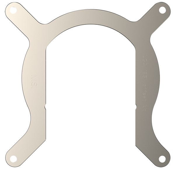 MSI LGA 1851 Offset Enhancer Bracket for MAG CORELIQUID I Series | Boost Cooling Efficiency by 3% for Intel Core Ultra Gen 2 CPUs