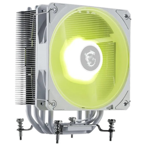 MSI MAG COREFROZR AA13 White ARGB CPU Cooler – 120mm PWM Fan, 4×6mm Heat Pipes, Intel LGA1700/1851 & AMD AM4/AM5 Compatible, 240W TDP