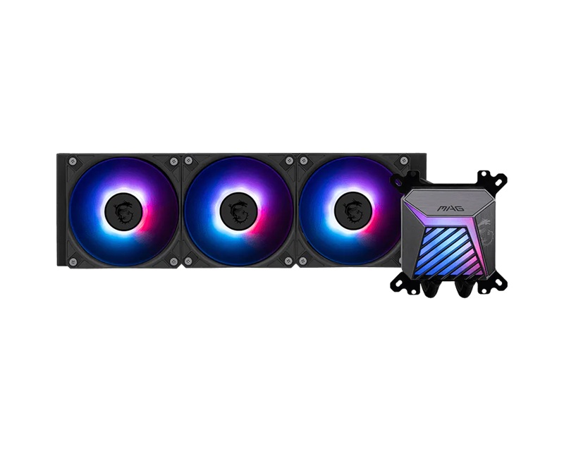 MSI MAG CORELIQUID A15 360mm ARGB Gen2 Liquid CPU Cooler | AM5/AM4, LGA1700/1851 Compatible, 3x 120mm CycloBlade Fans, 3-Year Warranty