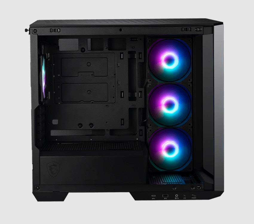 MSI MAG PANO M100R PZ Micro ATX Tower PC Case with ARGB Fans & Panoramic Glass