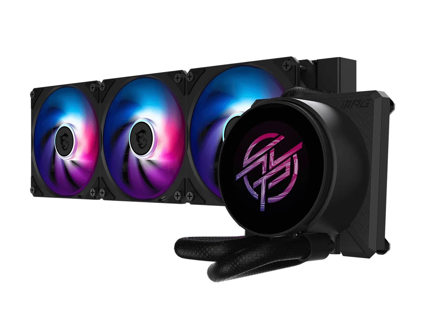 MSI MPG CORELIQUID P22 360mm AIO Liquid CPU Cooler with 2.1" IPS LCD & 3x ARGB Fans, Intel LGA1700/1851 & AMD AM4/AM5 Compatible