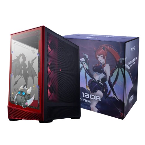 MSI PANO 130R MLG EDITION Mid-Tower PC Case - ATX/Micro-ATX/Mini-ITX, 400mm GPU, 165mm CPU Cooler, 4 ARGB Fans, USB-C 20Gbps, 360mm Radiator Support