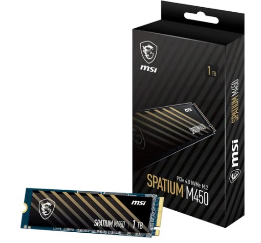 MSI SPATIUM M480 PRO 1TB PCIe 4.0 NVMe M.2 SSD – 7400MB/s Read, 6000MB/s Write, 1GB DDR4 Cache, 700 TBW Endurance, 5-Year Warranty