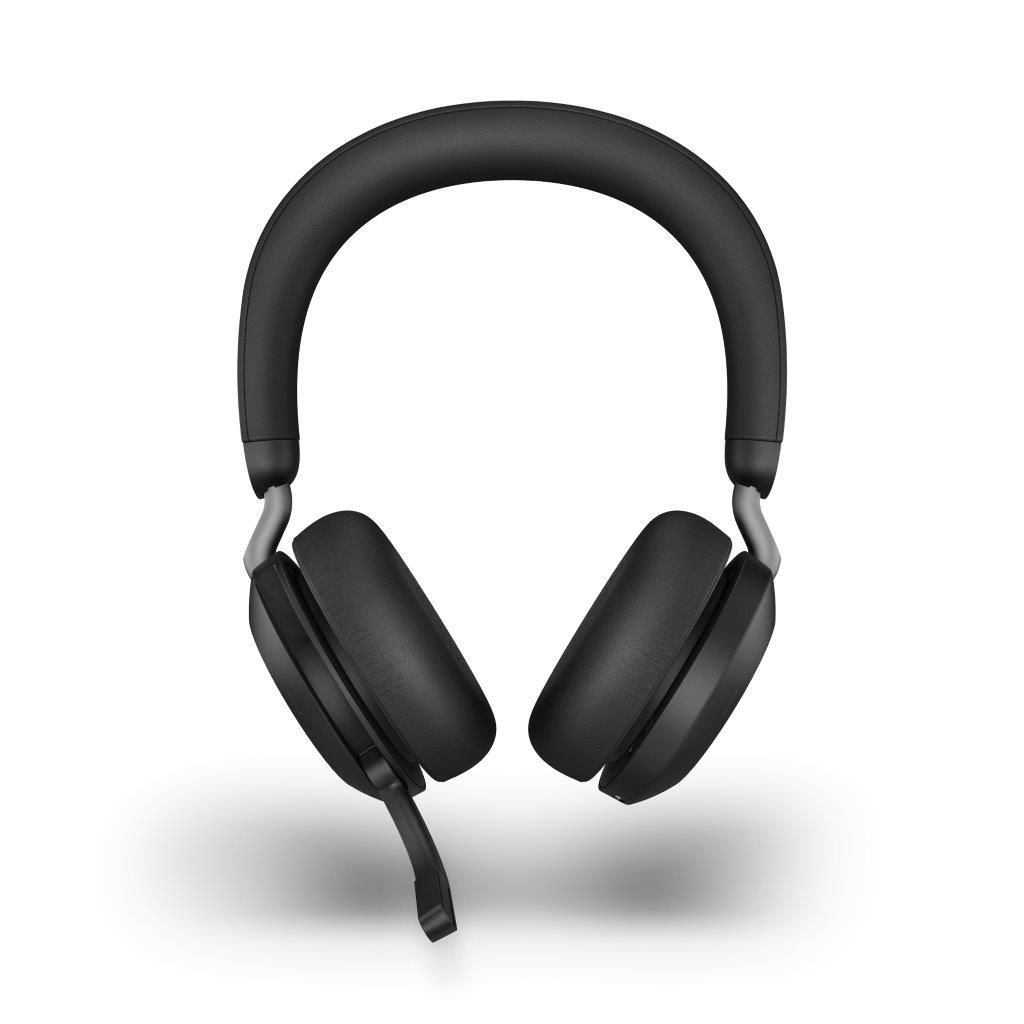 Jabra Evolve2 75 USB-A Link380a UC Stereo Bluetooth Headset with Advanced ANC, 30m Range, Dual Bluetooth, 36H Battery, Busylight