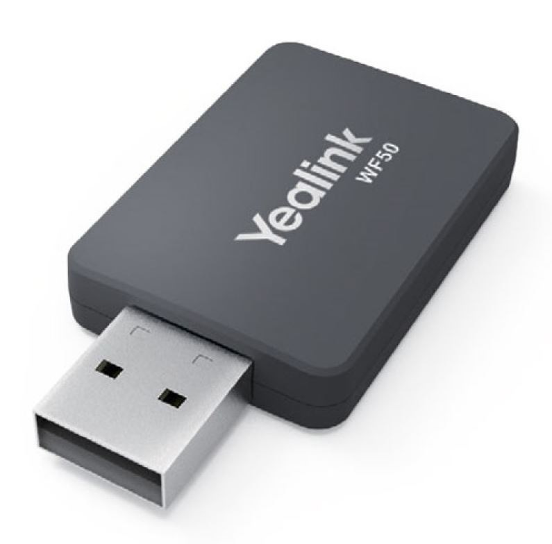 Yealink WF50 V1 Dual Band WiFi USB Dongle for SIP-T42U/T43U/T46U/T48U/T53 IP Phones – High-Speed 2.4/5 GHz Wireless Connectivity
