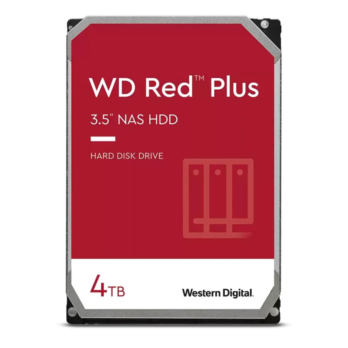 Western Digital WD Red Plus 4TB NAS HDD 3.5 Inch SATA III 5400 RPM 256MB Cache High Endurance Hard Drive WD40EFPX