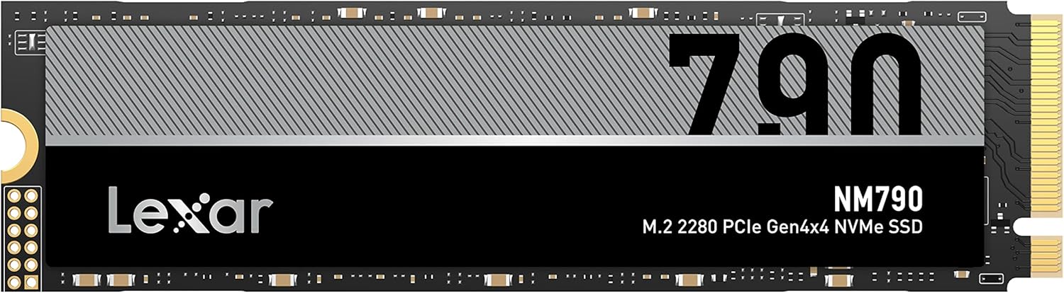 Lexar NM790 8TB M.2 2280 PCIe Gen4x4 NVMe Internal SSD - Up to 7400MB/s Read & 6500MB/s Write, 3D TLC, PS5 Compatible