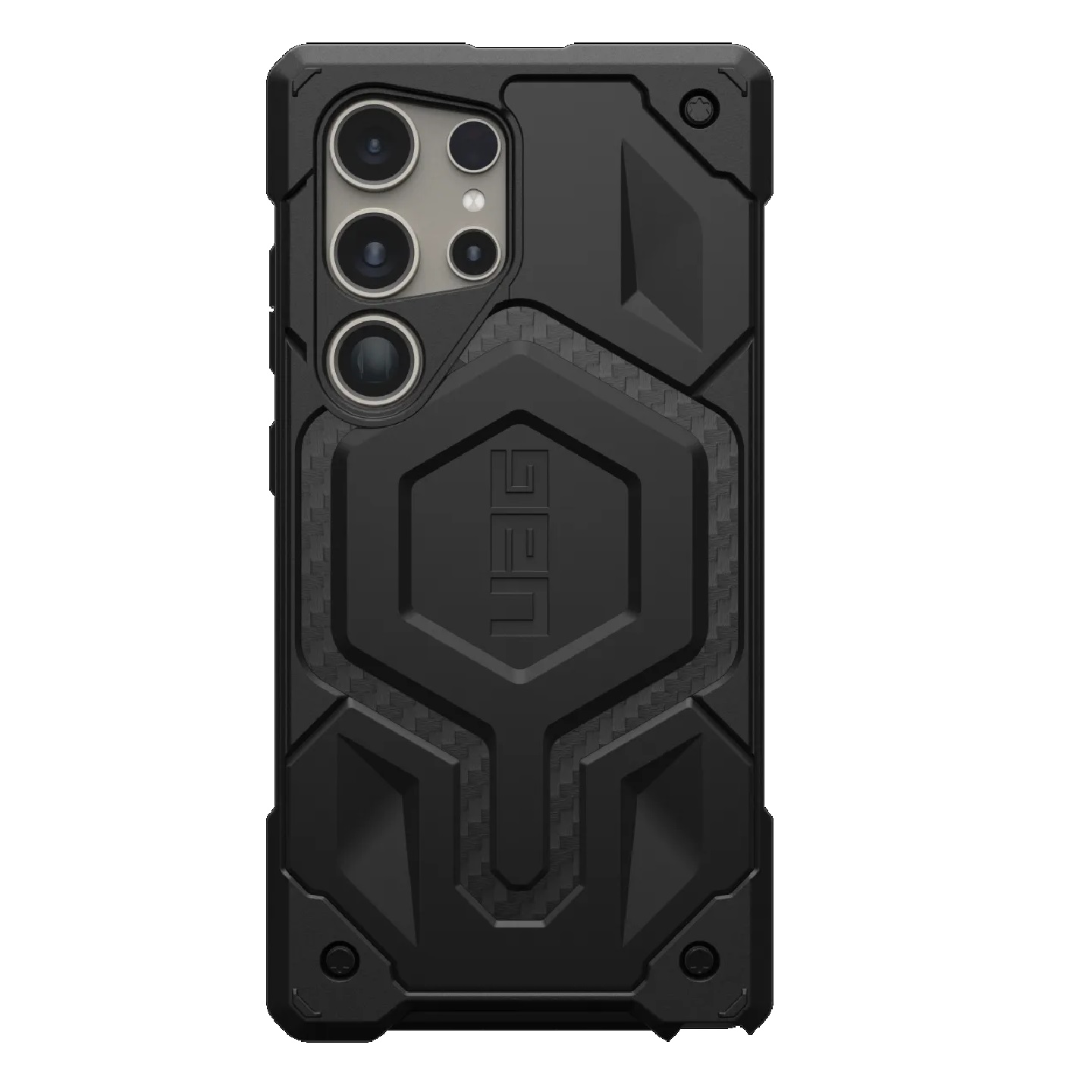 UAG Monarch Pro Magnetic Rugged Case for Samsung Galaxy S24 Ultra 5G (6.8") - Carbon Fiber, 25 Ft Drop Protection, Wireless Charging Compatible