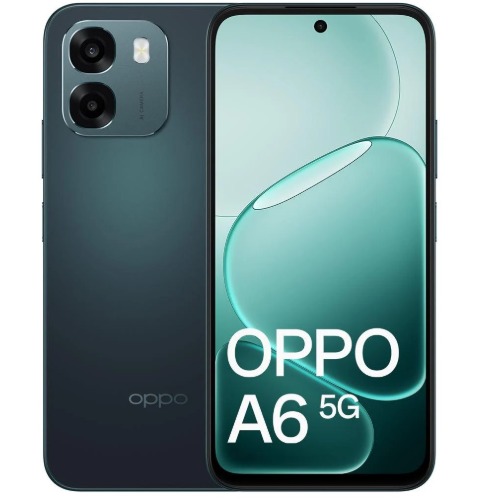 OPPO A6 5G 256GB Sapphire Black - 6.75" HD+ 120Hz, 6GB RAM, 6550mAh Battery, Dual SIM, 50MP Camera, 2 Year Warranty