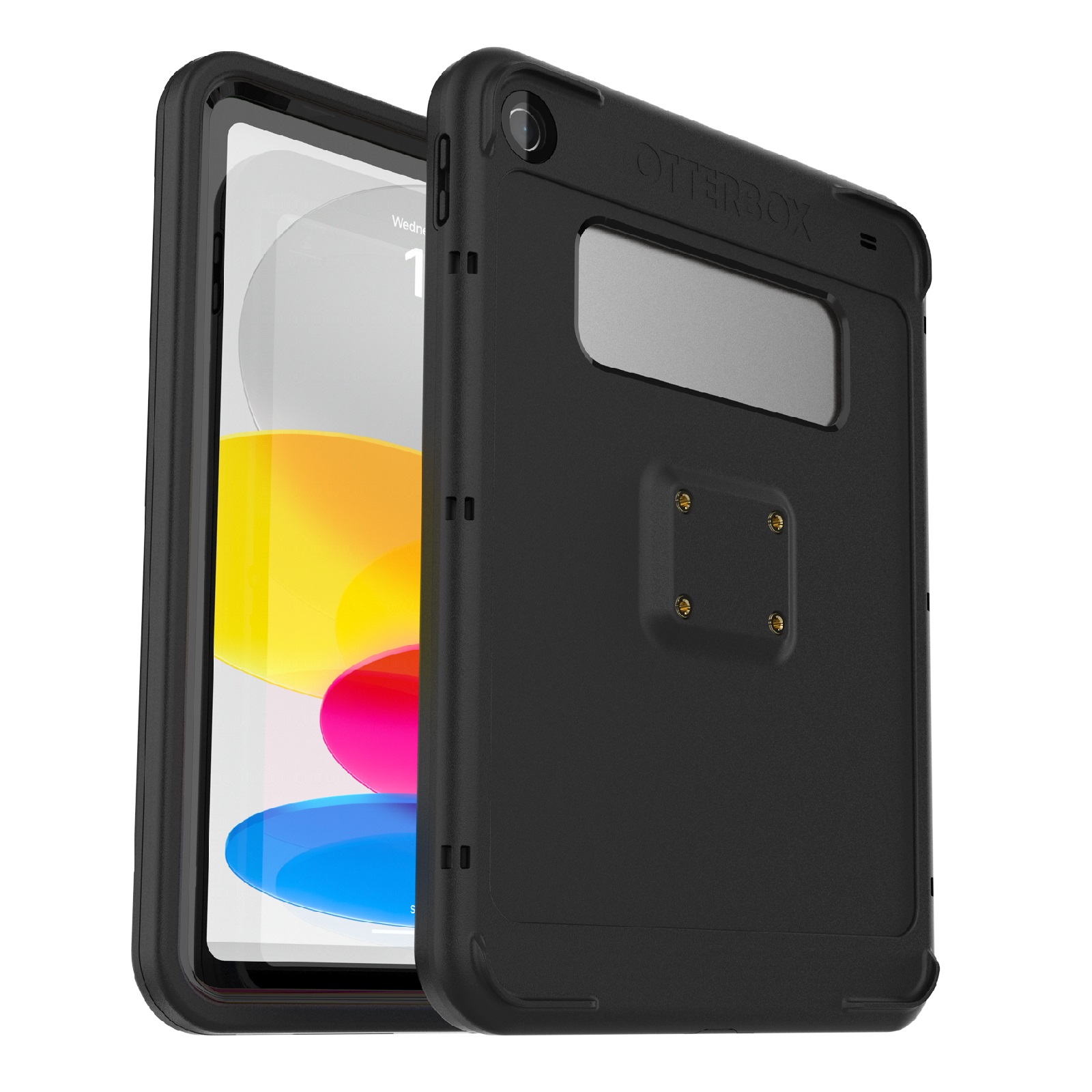 OtterBox Armor Series Rugged Protective Case for Apple iPad 11th Gen (11") & 10th Gen (10.9") with Built-in Screen Protector and Strap - Black