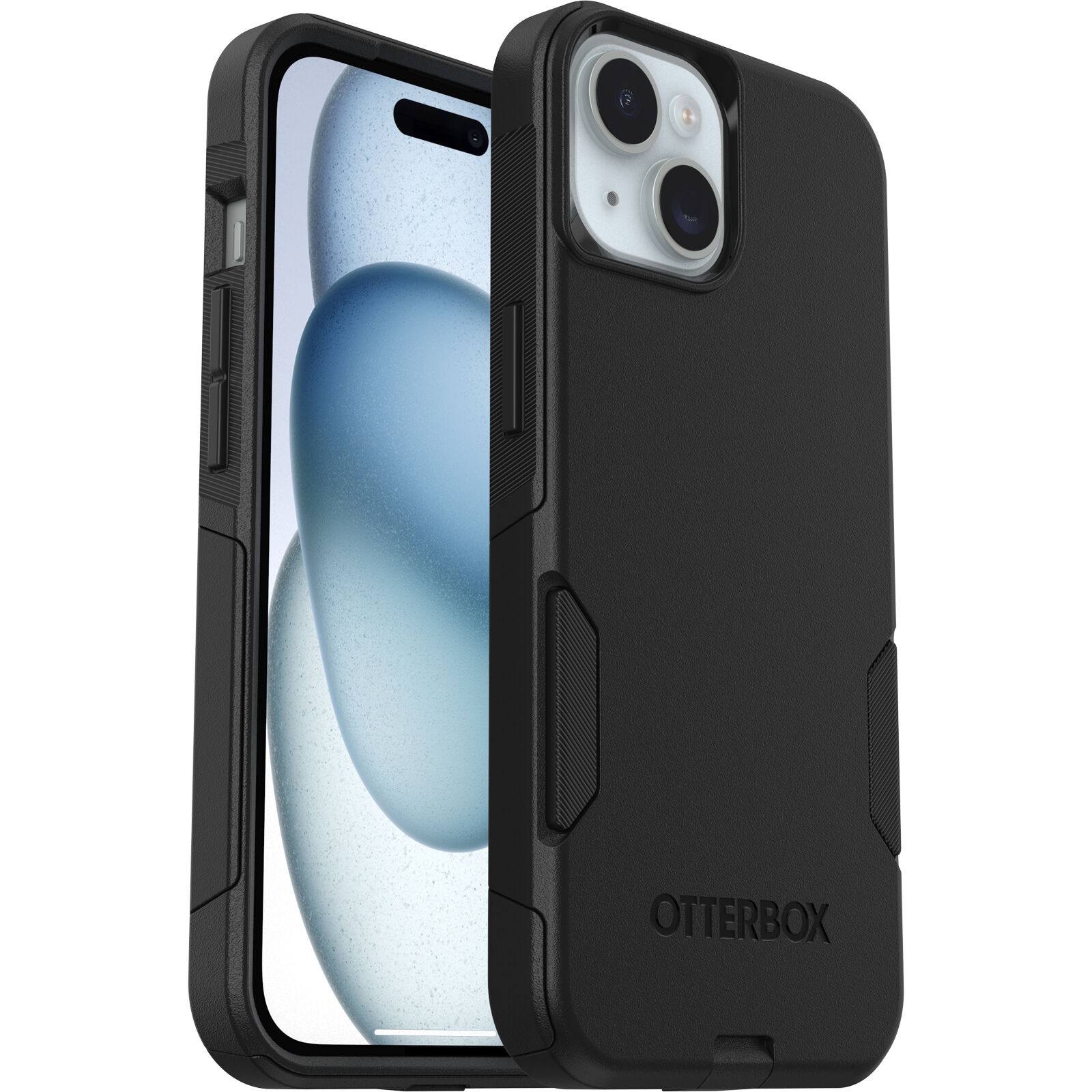 OtterBox Commuter Series Black Case for iPhone 16, 15, 14 & 13 (6.1-inch) – DROP+ Military Grade, Wireless & MagSafe Compatible, Dual-Layer Protection