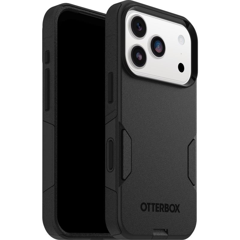 OtterBox Commuter Series Black Slim Dual-Layer Protective Case for Apple iPhone 17 Pro (6.3") with DROP+ Military Standard, MagSafe & Wireless Charging Compatible