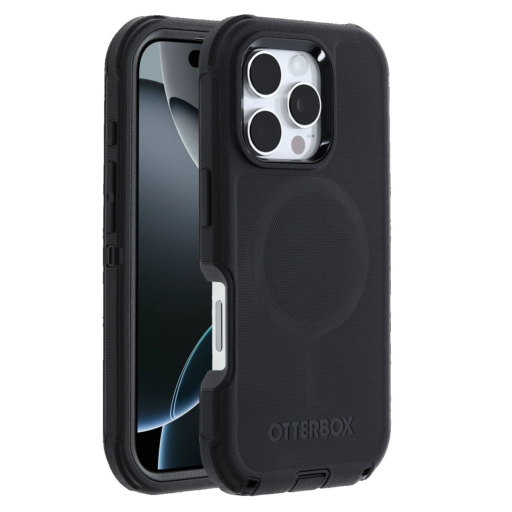 OtterBox Defender MagSafe iPhone 16 Pro Case Black - Tri-Layer Heavy-Duty Protection with DROP+ 7X Military Standard, Port Covers & 7 Years Warranty