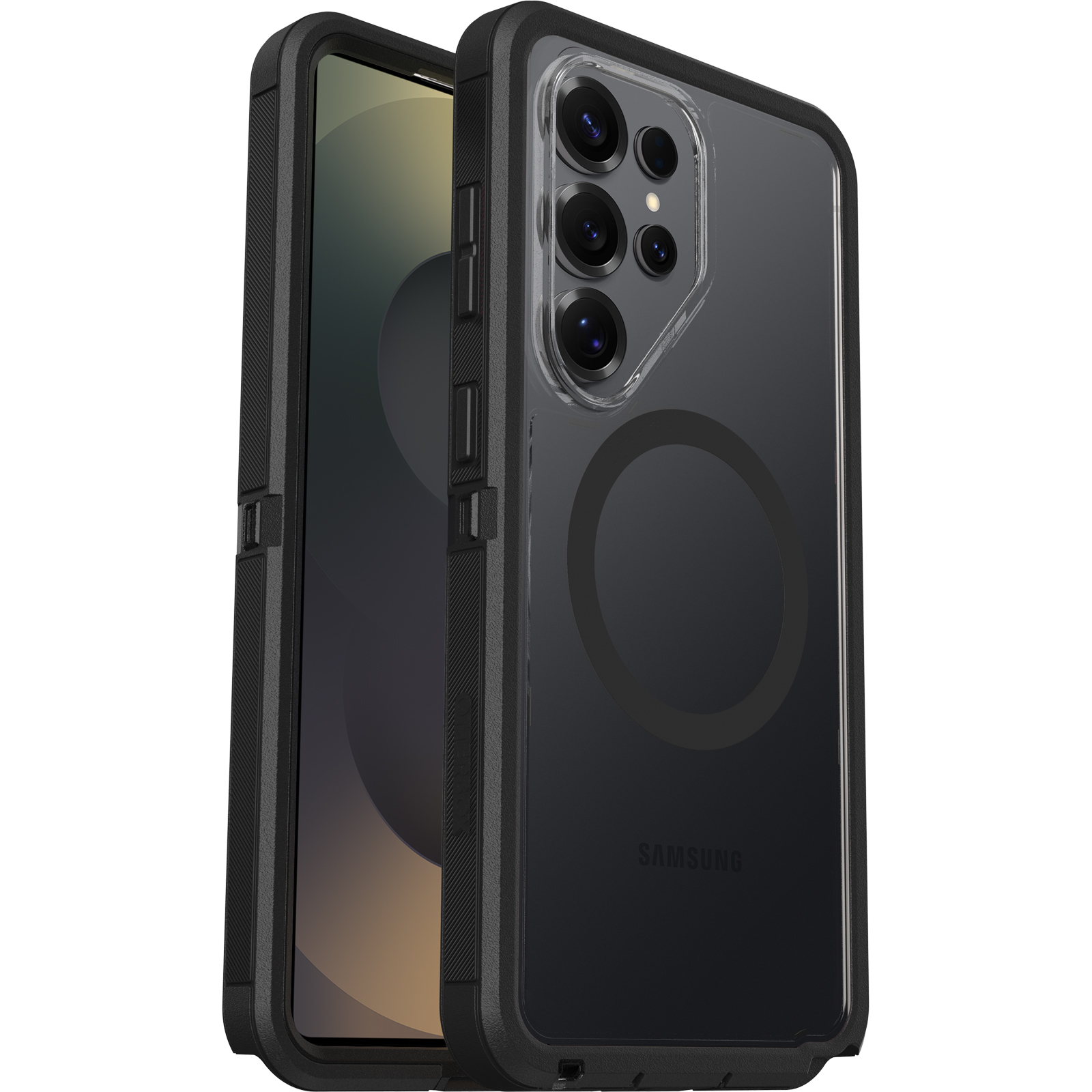 OtterBox Defender Pro XT Clear Case for Samsung Galaxy S26 Ultra 5G (6.9") - 7X Military Drop Protection, Built-in Magnets, Dust Covers
