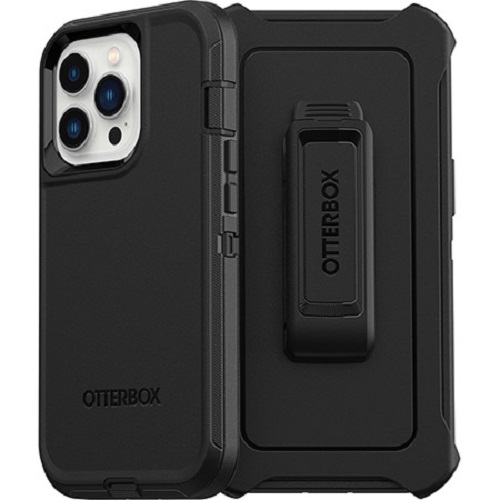 OtterBox Defender Series Rugged Multi-Layer iPhone 13 Pro Case with Holster and DROP+ 4X Military Standard Protection - Black