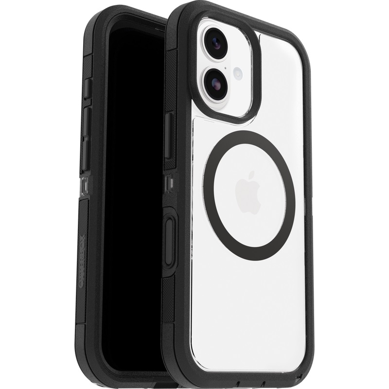 OtterBox Defender XT Pro MagSafe Case for Apple iPhone 17 (6.3") - Dual-Layer Rugged Protection, Camera Control, 7X Military Drop Certified, Clear/Black