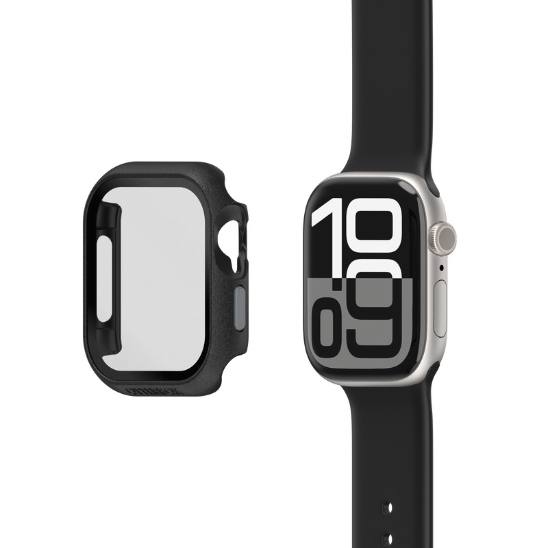 OtterBox Eclipse Case with Built-in Screen Protector for Apple Watch Series 10 46mm – Pavement Black/Grey, Precision Fit, Touch Sensitive, Eco-Friendly