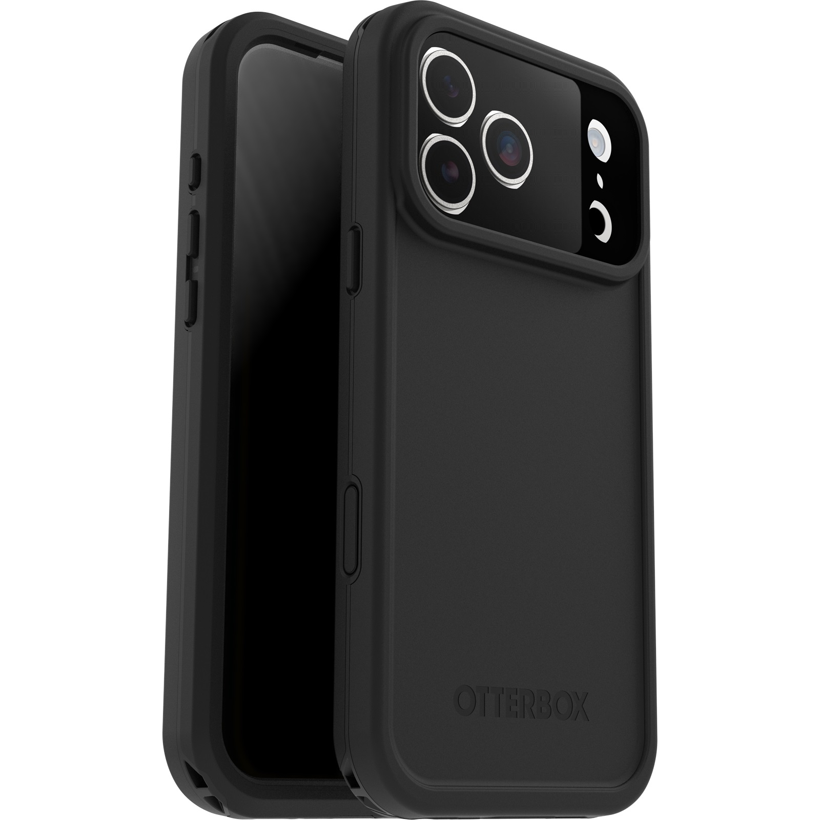 OtterBox Frē Series Waterproof MagSafe Case for iPhone 17 Pro Max (6.9") Black - Military Grade Drop Protection, Camera Control, Recycled Materials