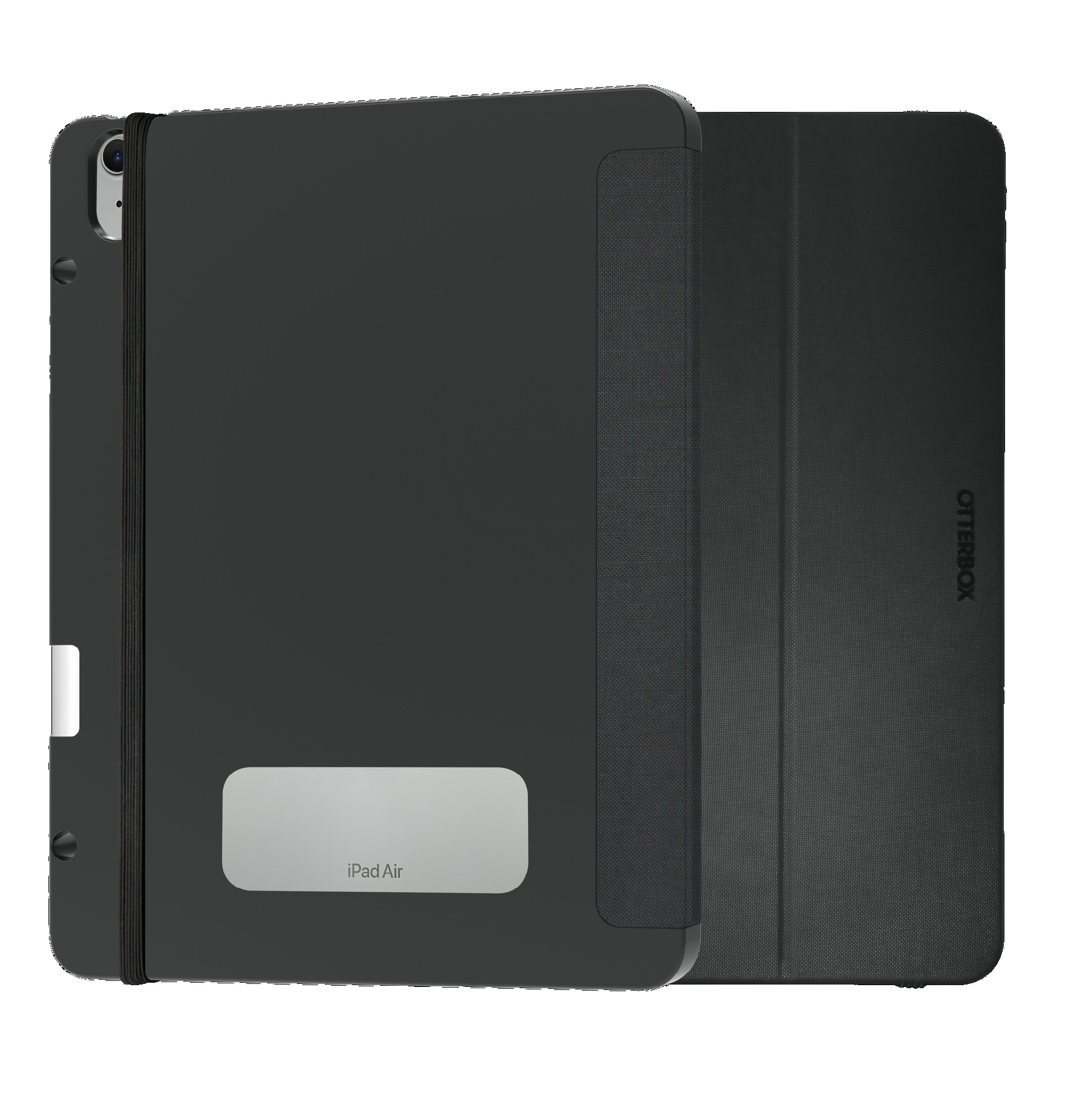 OtterBox React Folio Case for iPad Air 13-inch (M3/M2, 7th/6th Gen) - Black, DROP+ Military Grade Protection, Pencil Holder, Multi-Position Stand