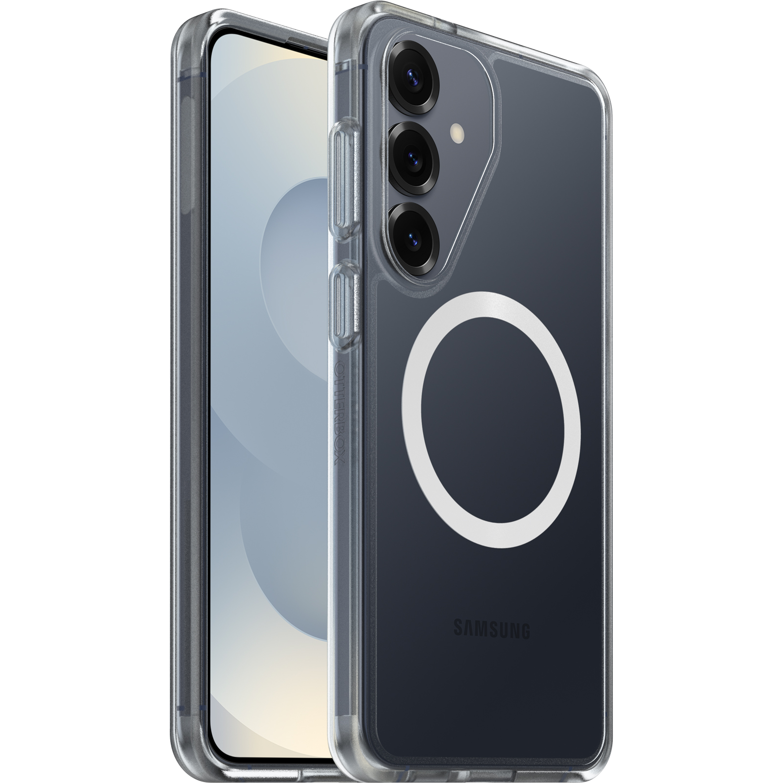 OtterBox React Magnets Clear Case for Samsung Galaxy S26+ 5G (6.7") with Military Drop+ Protection & Built-In Magnets