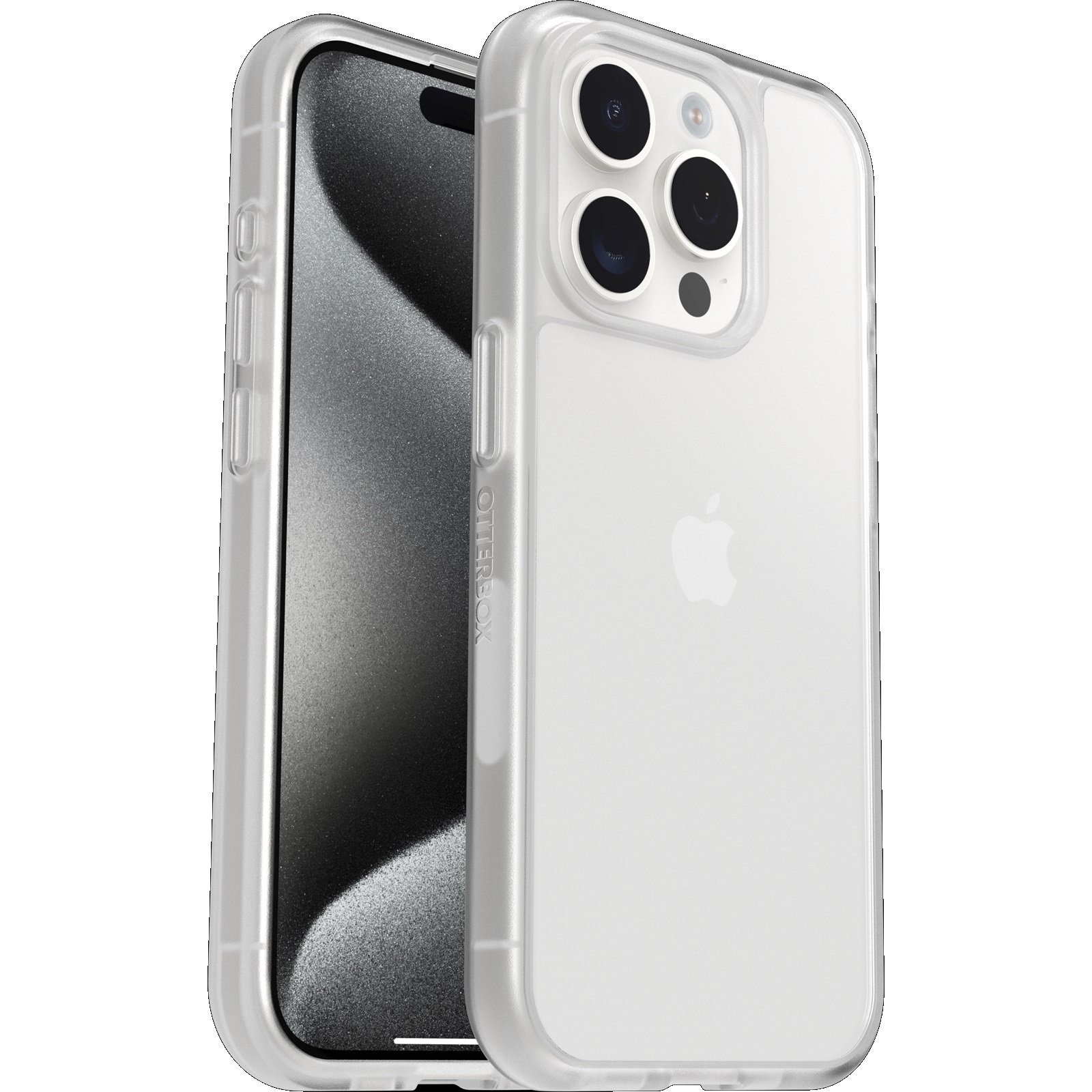 OtterBox React Ultra-Thin Clear Case for Apple iPhone 15 Pro (6.1') with Antimicrobial Protection & DROP+ Military Standard, Soft Grip, Hard Shell