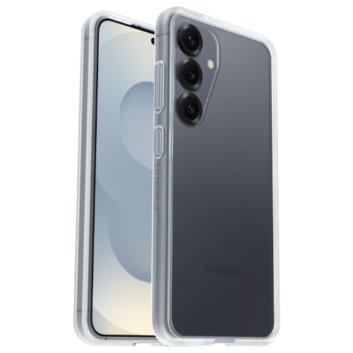 OtterBox React Ultra-Thin Clear Case for Samsung Galaxy S25+ 5G (6.7') - Military Grade DROP+ Protection, Soft Grip, Wireless Charging Compatible, 7-Year Warranty