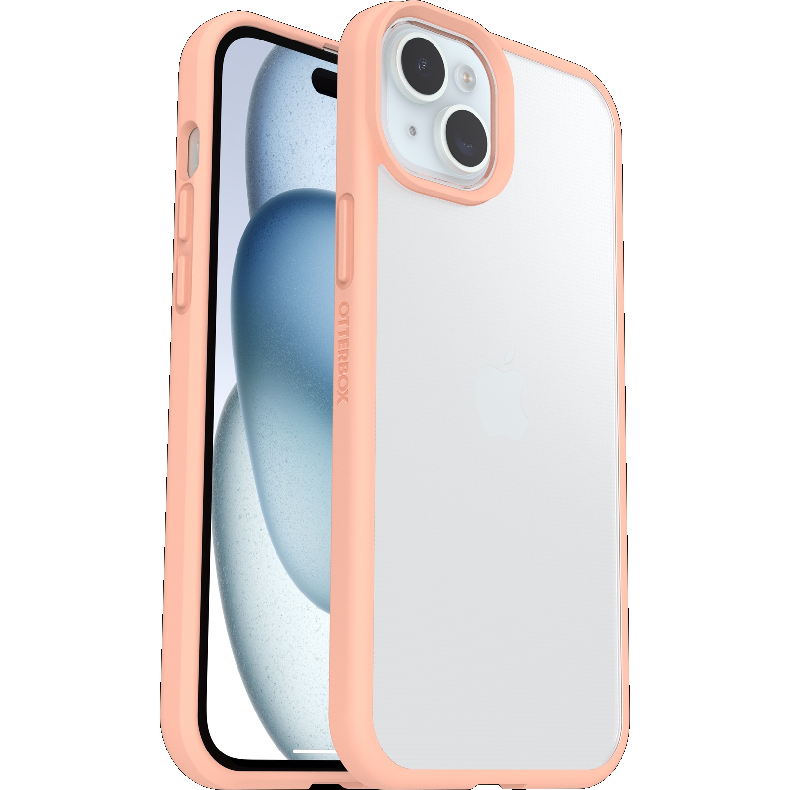OtterBox React Ultra-Thin Peach Perfect Case for Apple iPhone 15 Plus & iPhone 14 Plus (6.7") - Military Standard DROP+ Protection, 7 Years Warranty